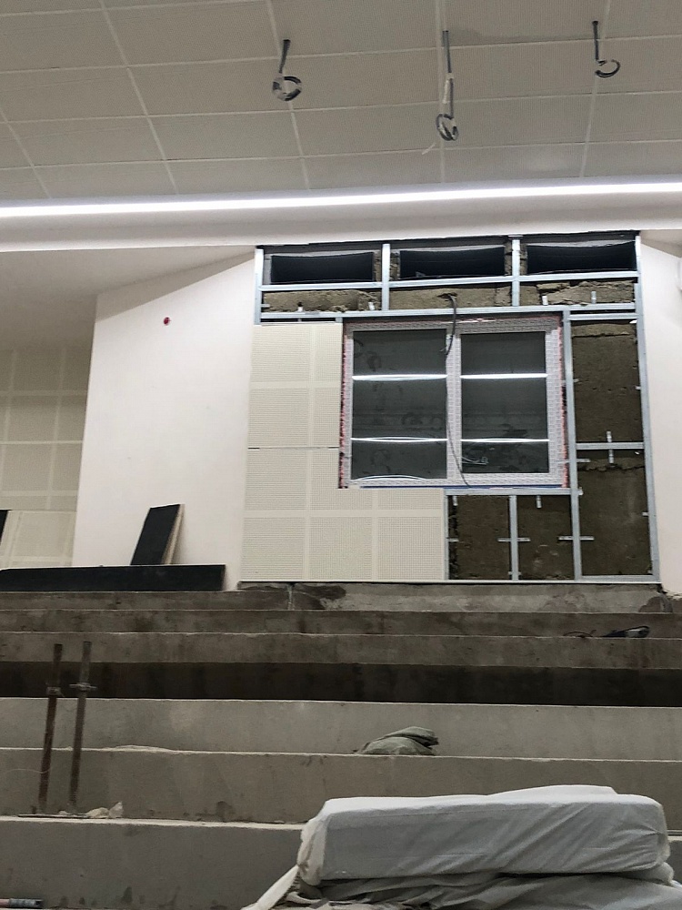 Assembly hall of a comprehensive school